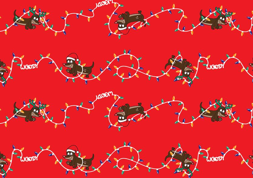 Woody Kerst Teckel Slaapshort