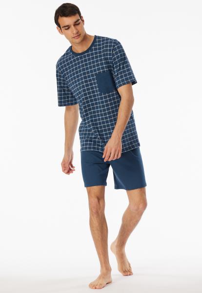 Schiesser Ruiten Pyjama heren