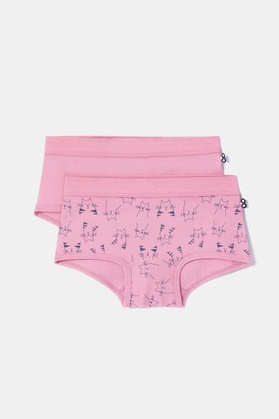 Woody Colour Meisjesshort DUOpack Print