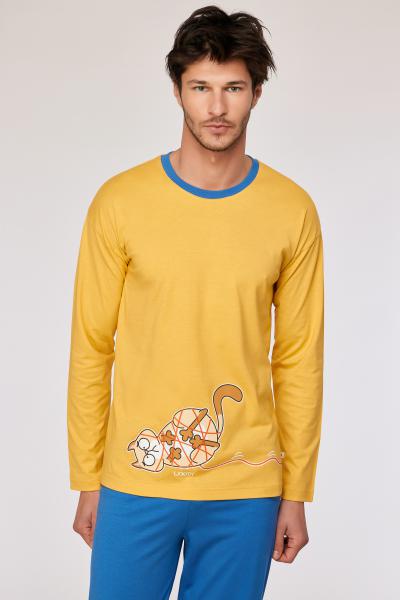 Woody Kat Pyjama heren