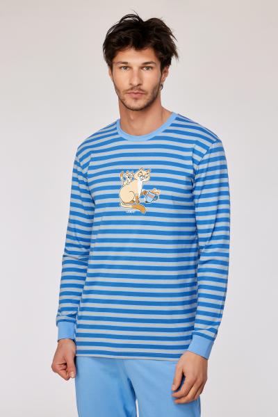 Woody Kat Pyjama heren
