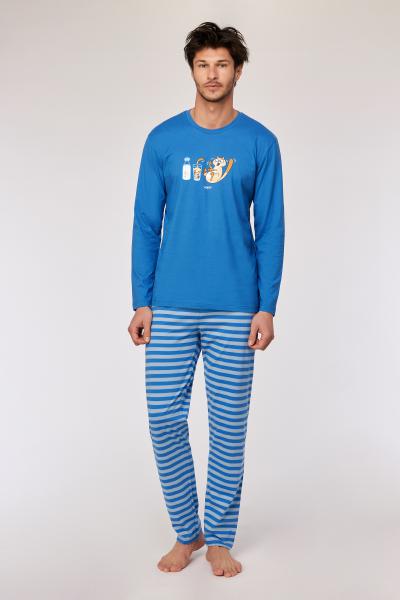 Woody Kat Pyjama heren