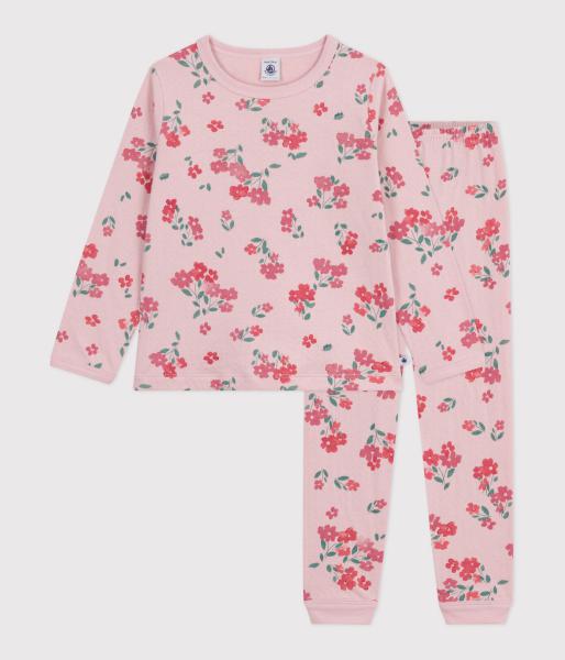 Petit Bateau Bloemen Pyjama meisjes
