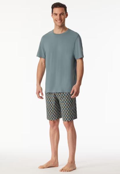 Schiesser Jeans Pyjama heren kort