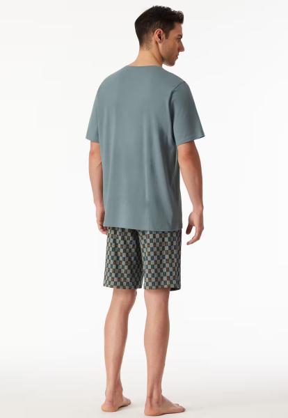 Schiesser Jeans Pyjama heren kort