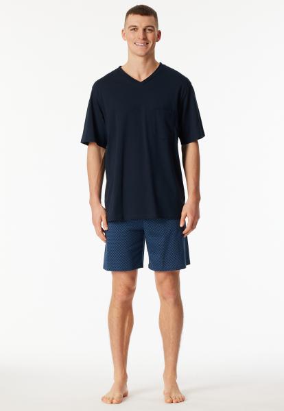 Schiesser Jeans Pyjama heren kort