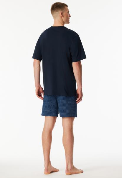 Schiesser Jeans Pyjama heren kort