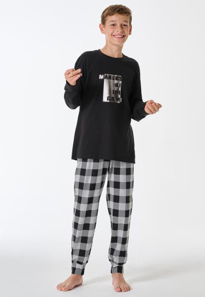 Schiesser zwarte Pyjama jongens