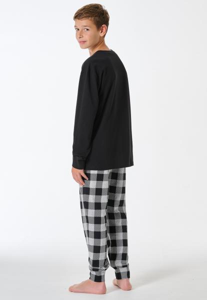 Schiesser zwarte Pyjama jongens