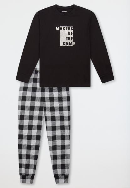 Schiesser zwarte Pyjama jongens
