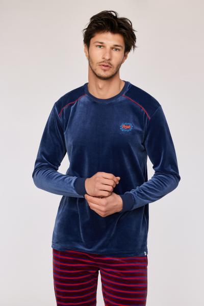 Woody Basic Pyjama heren Velours
