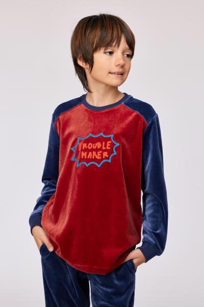 Woody Basic Pyjama jongens Velours