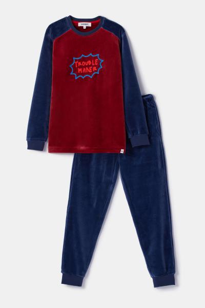 Woody Basic Pyjama jongens Velours