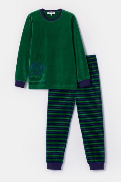 Woody Duif Pyjama jongens Velours
