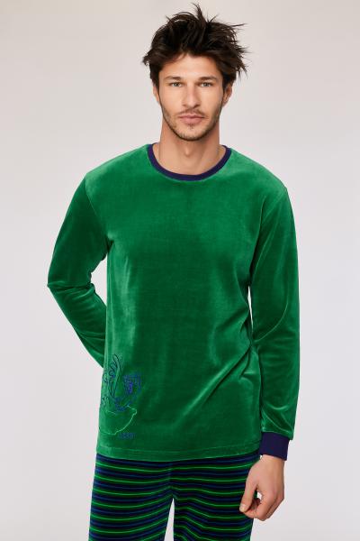 Woody Duif Pyjama heren Velours