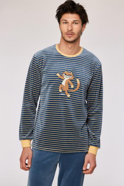 Woody Kat Pyjama heren