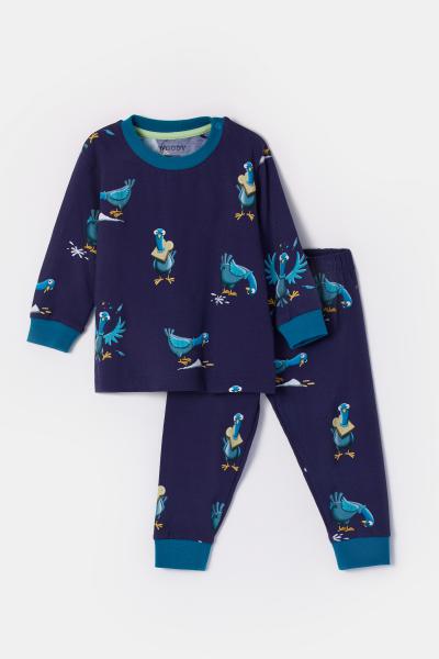 Woody Duif Babypakje jongens allover print