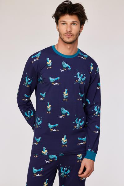 Woody Duif Pyjama Heren Allover print