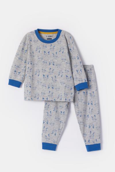 Woody Kat Babypakje jongens allover print