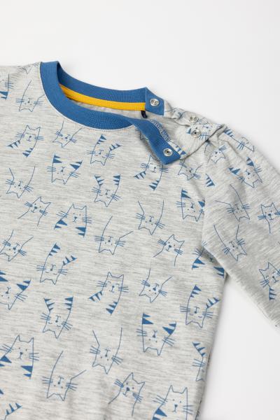 Woody Kat Babypakje jongens allover print