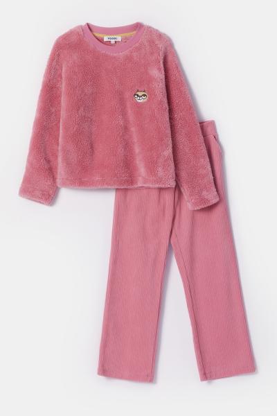 Woody Kat Sweater+broek meisjes fleece