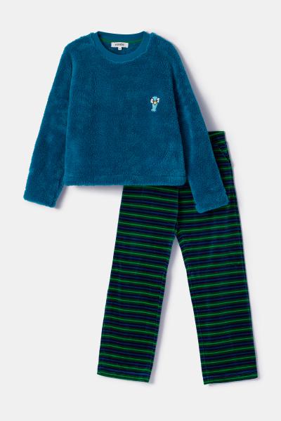 Woody Duif Sweater+broek meisjes fleece