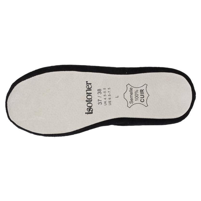 Isotoner Black Ballerina met soepele zool