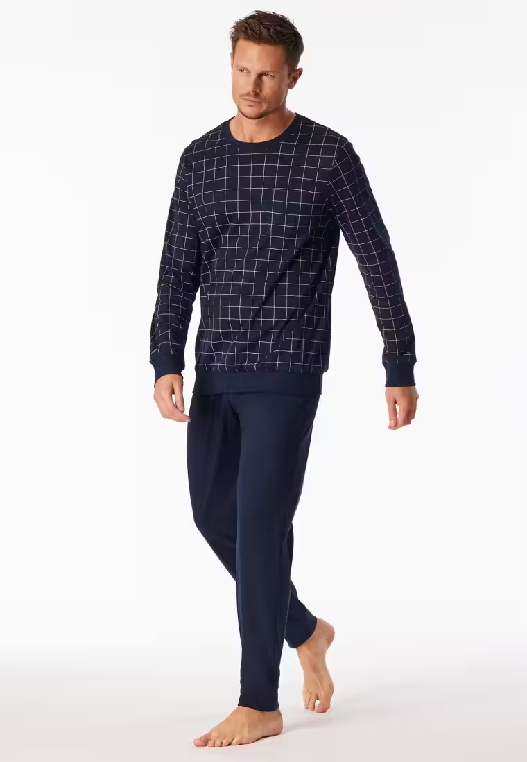Schiesser Ruiten Pyjama heren