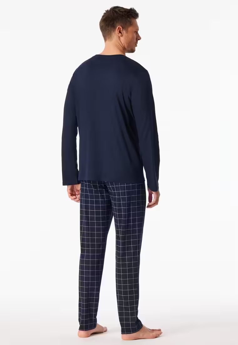 Schiesser Ruiten Pyjama heren