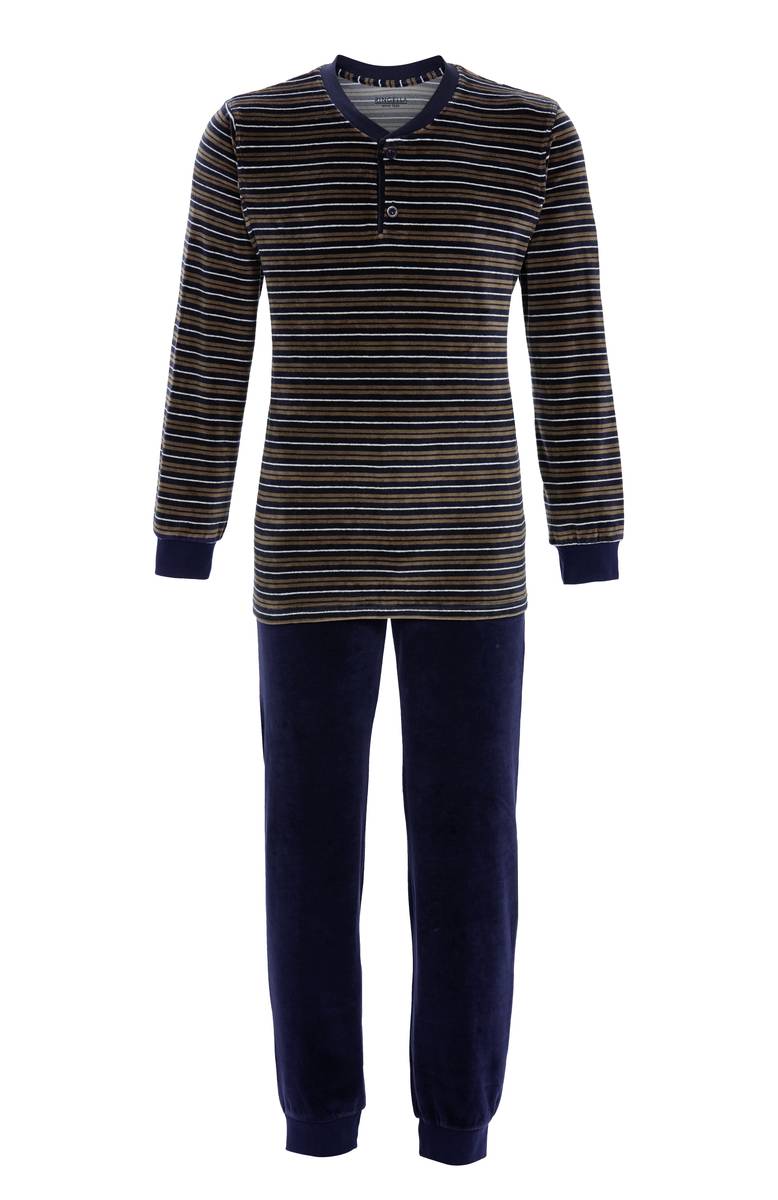Ringella Strepen Pyjama Heren velours