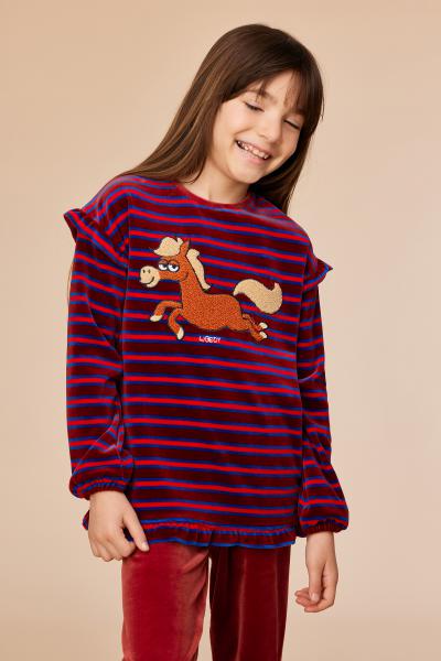 Woody Pony Pyjama meisjes velours
