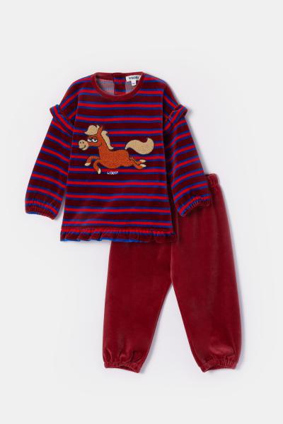 Woody Pony Pyjama Baby meisjes velours