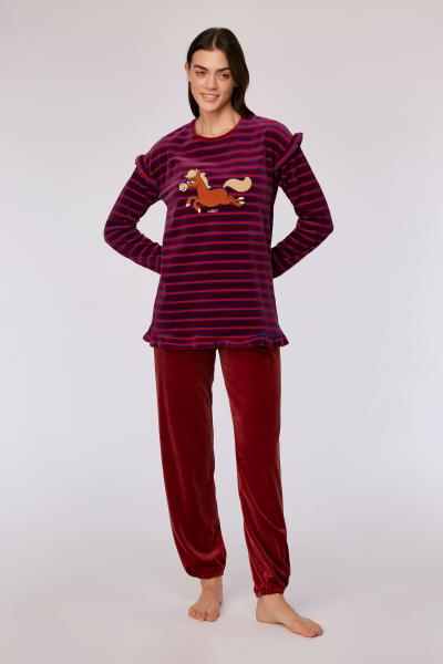 Woody Pony Pyjama dames velours