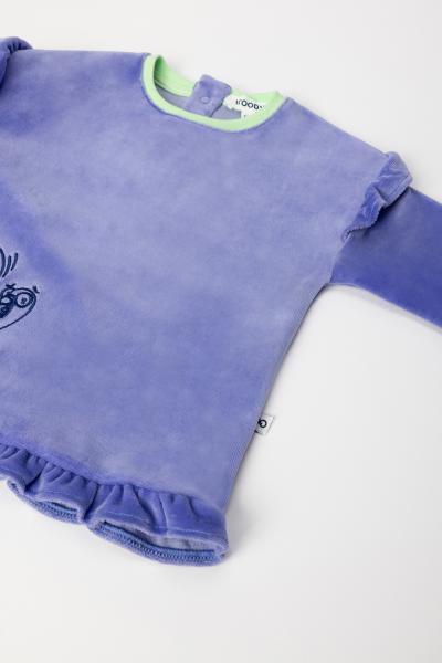 Woody Duif Pyjama Baby meisjes velours