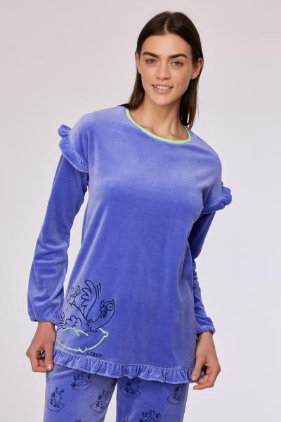Woody Duif Pyjama dames velours