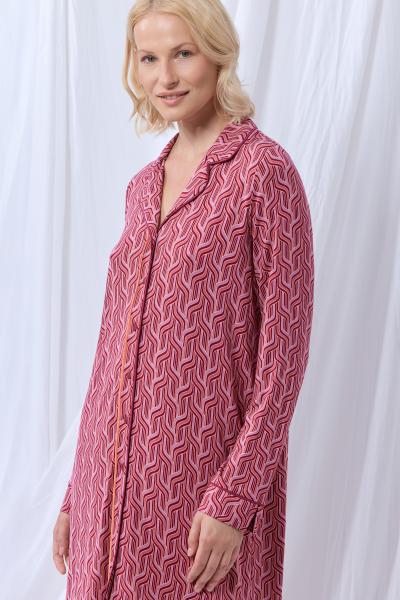 Lordsxlilies Print Slaapkleed dames doorknoop
