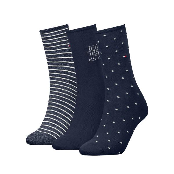 Tommy Hilfiger Giftbox TH 3 paar kousen dames