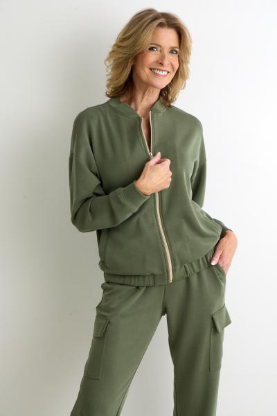Vitamia Groen Jogging Vest met rits+broek