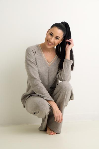 Vitamia Beige Homepak Vest +broek