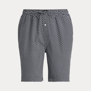 Ralph Lauren Sleepshort Woven Cotton, Logo Tile