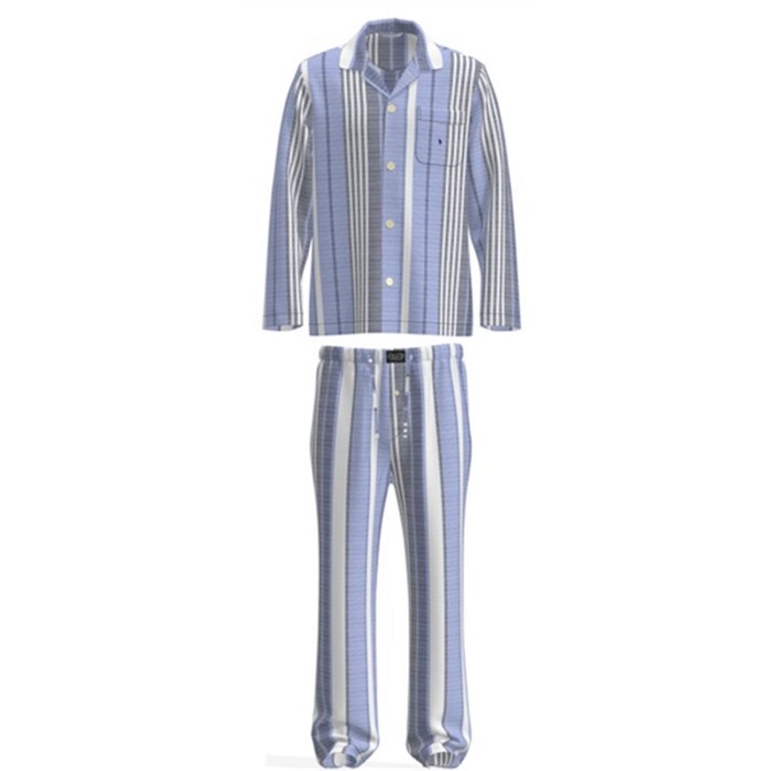 Ralph Lauren Pyjama LM geweven katoen, strepen