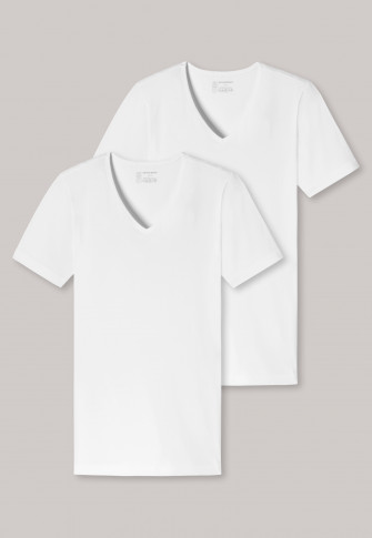 Schiesser 95/5 T-shirt V-neck 2-Pack