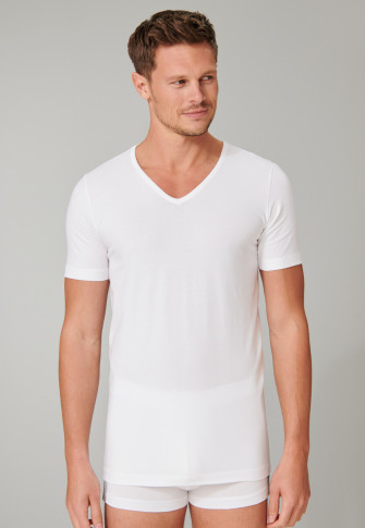 Schiesser 95/5 T-shirt V-neck 2-Pack