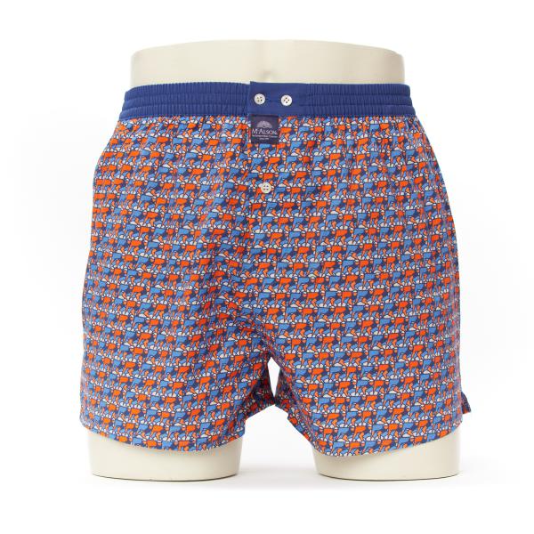 Mc Alson Boxer Heren wielrenners, boord blauw