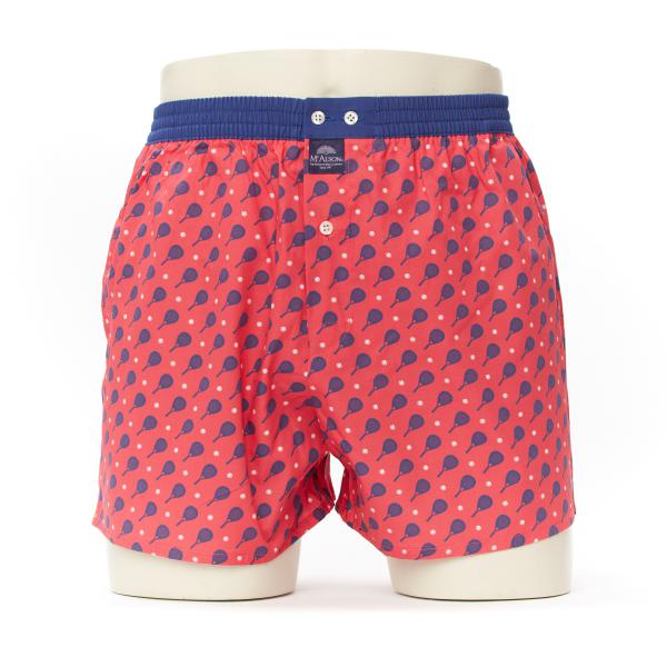 Mc Alson Boxer Heren tennisraketten, rood