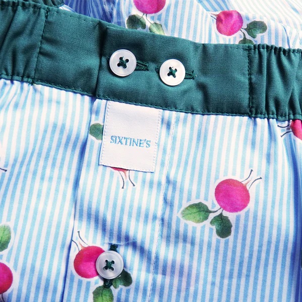 Sixtine's Boxer heren gestreept, radijsjes