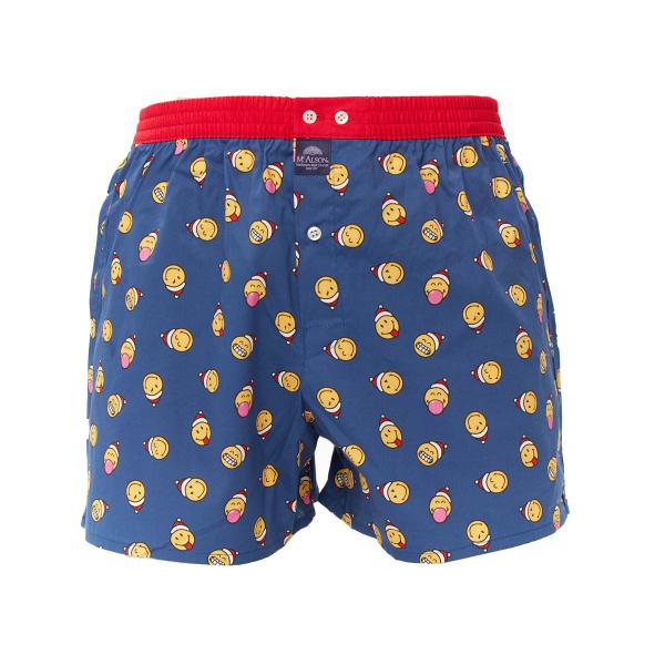 Mc Alson Boxer Heren Smiley Collection, blauw