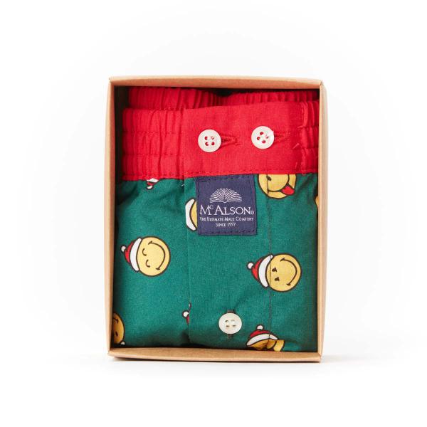 Mc Alson Boxer Kinderen Smiley Collection, groen