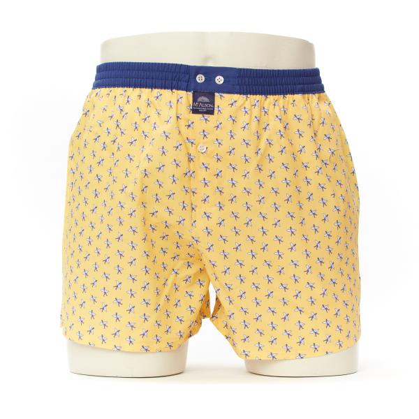 Mc Alson Boxer Kinderen surfers, geel