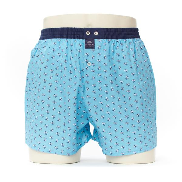 Mc Alson Boxer Kinderen surfers, blauw